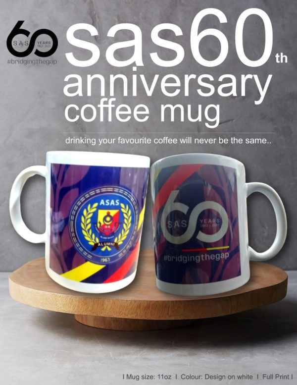SAS 60th ANNIVERSARY COFFEE MUG