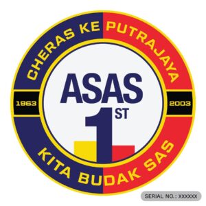 ASAS Car Windscreen Sticker